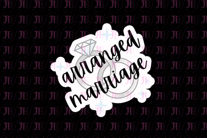 Arranged Marriage Trope Weatherproof Vinyl Sticker