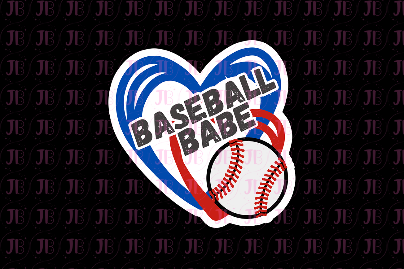 Baseball Babe Weatherproof Vinyl Sticker