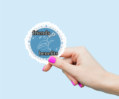 Friends with Benefits Trope Weatherproof Vinyl Sticker