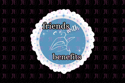 Friends with Benefits Trope Weatherproof Vinyl Sticker
