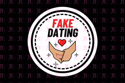 Fake Dating Trope Weatherproof Vinyl Sticker