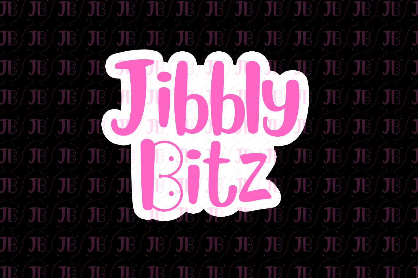 JibblyBitz Square Logo Weatherproof Vinyl Sticker