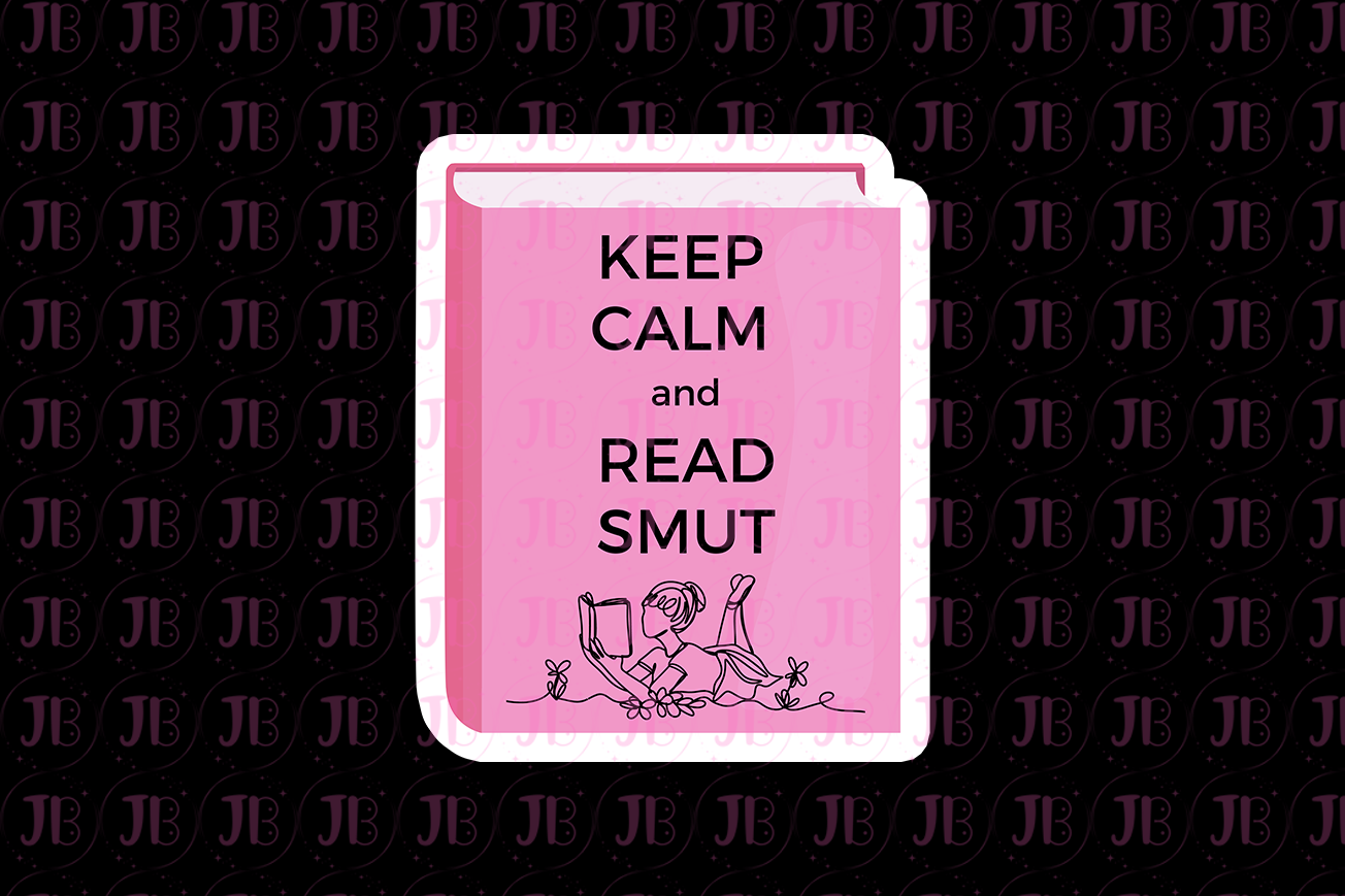 Keep Calm and Read Smut (Black Text) Weatherproof Vinyl Sticker