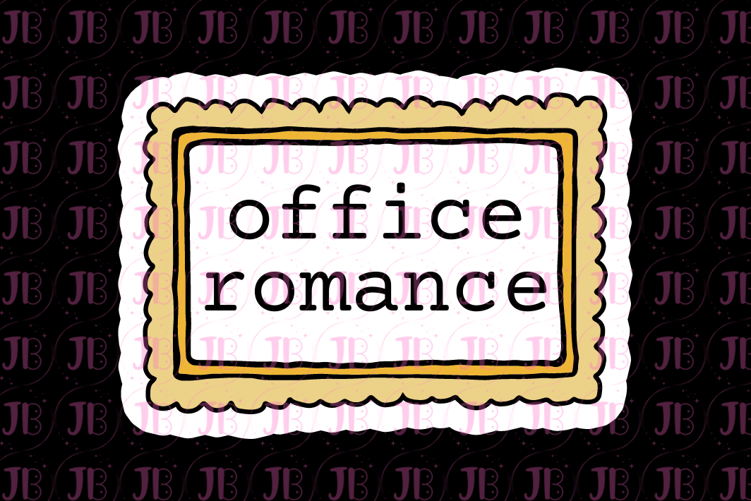 Office Romance Trope Weatherproof Vinyl Sticker